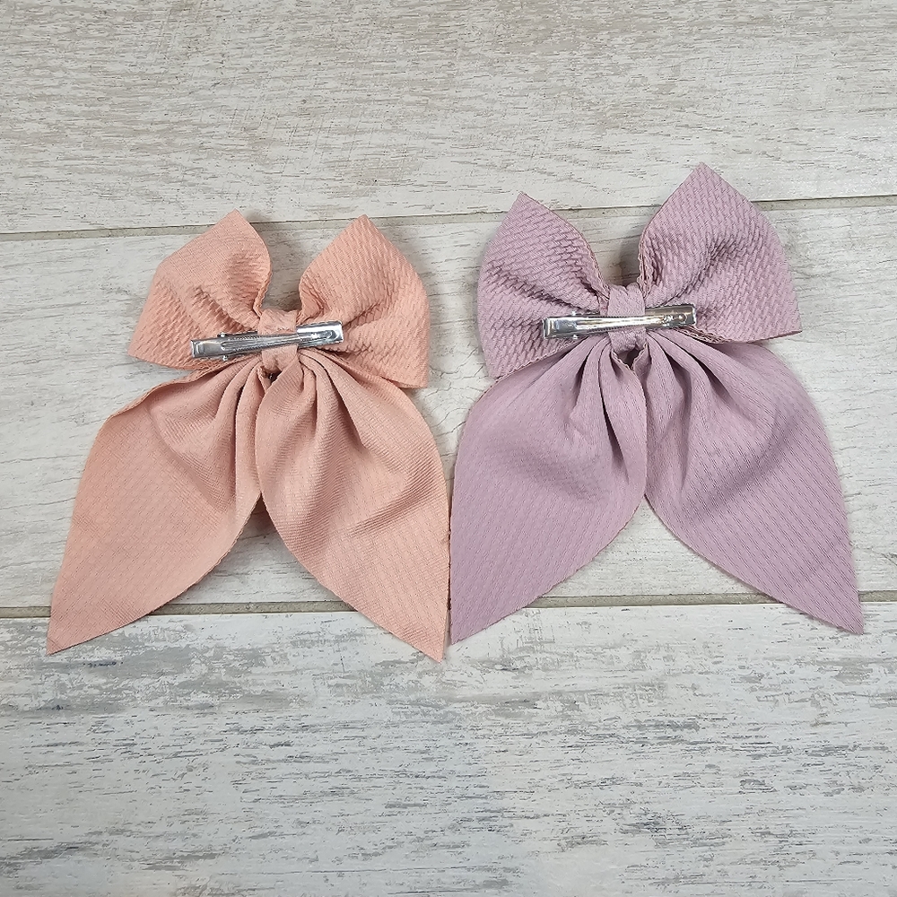 Pastel Texture Bow Accessory Set - Picture 5 of 5